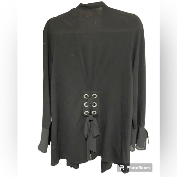 August Silk size medium open front cardigan EUC - Picture 2 of 11